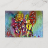 蝶鮮やか、きらめくアザーズ青い白 名刺 (裏面)