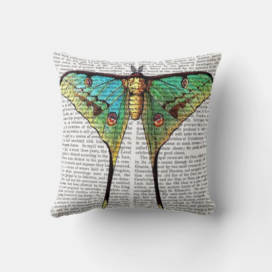 蝶鮮やか クッション (裏面)