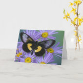 蝶13のSammamishワシントン州の写真 カード (黄色い花)