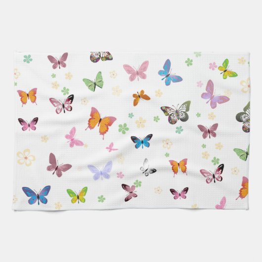 蝶2 キッチンタオル (横)