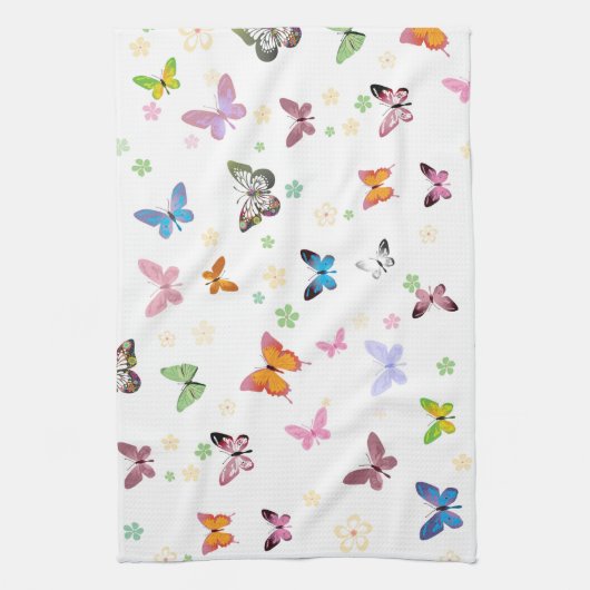 蝶2 キッチンタオル (縦)