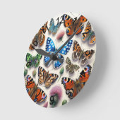 蝶2 ラウンド壁時計 (傾斜)