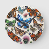 蝶2 ラウンド壁時計 (正面)