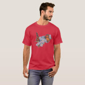 蝶3と円と三角19 Tシャツ (正面フル)