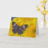 蝶43のSammamishワシントン州の写真 カード (黄色い花)