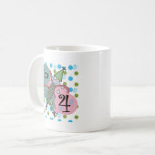 蝶4th誕生日Tシャツとギフト コーヒーマグカップ (正面左)