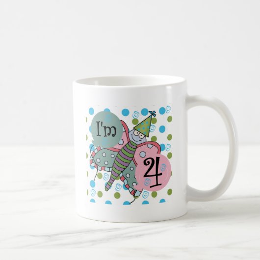 蝶4th誕生日Tシャツとギフト コーヒーマグカップ (右)