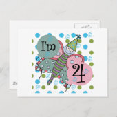 蝶4th誕生日Tシャツとギフト ポストカード (正面/裏面)