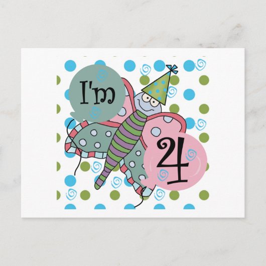 蝶4th誕生日Tシャツとギフト ポストカード (正面)
