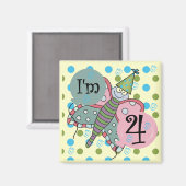 蝶4th誕生日Tシャツとギフト マグネット (正面/裏面)