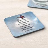 蝶"そう愛された"詩 コースター (左側)