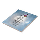 蝶"そう愛された"詩 タイル (側面)