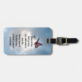 蝶"そう愛された"詩 ラゲッジタグ (正面横)