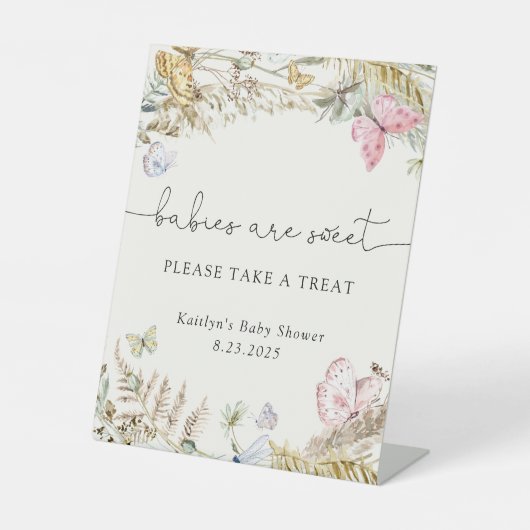  蝶（ぼう）のベビーが甘いおごり 台座サイン (正面)