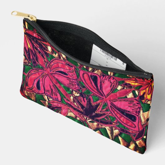 蝶 アクセサリーポーチ (見開き)