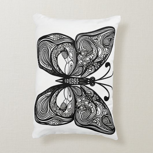 蝶 アクセントクッション (裏面(縦))