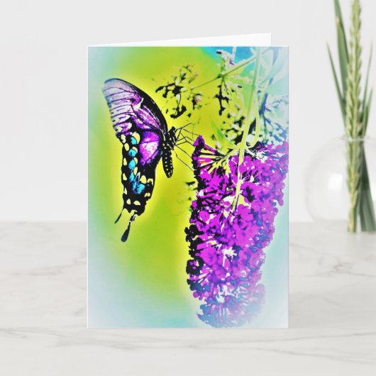 蝶/アート，カード カード (正面)