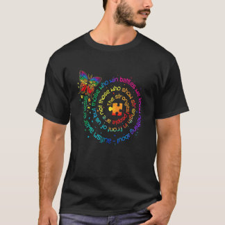 蝶 オティズム 最強の人々 オティズム Tシャツ