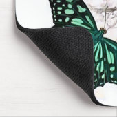 蝶 – オレンジと緑 マウスパッド (コーナー)