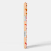 蝶、オレンジ、サンゴ、オレンジ色の背景 Case-Mate iPhoneケース (裏面 / 右)