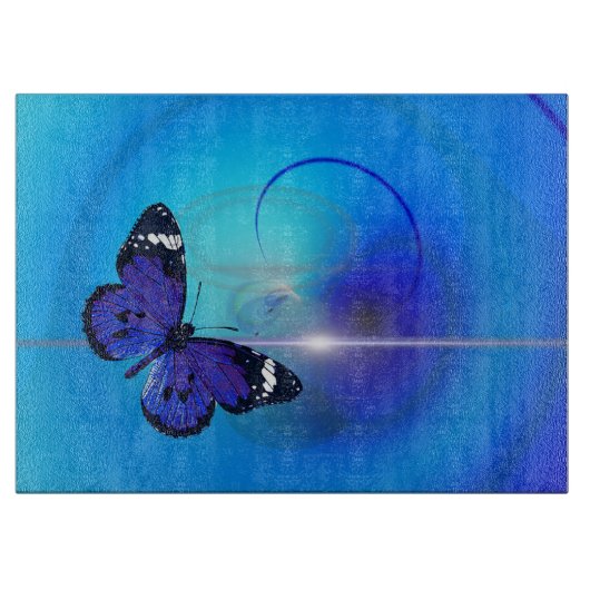 蝶 カッティングボード (正面)