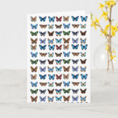 蝶 カード (黄色い花)