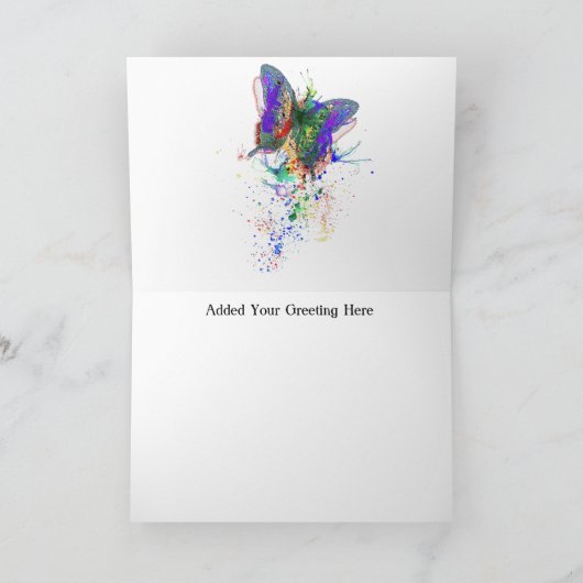 蝶 カード (内部)