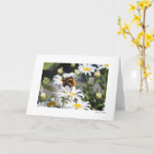 蝶 カード (黄色い花)