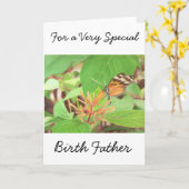 蝶 カード (黄色い花)