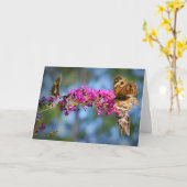 蝶、カード カード (黄色い花)