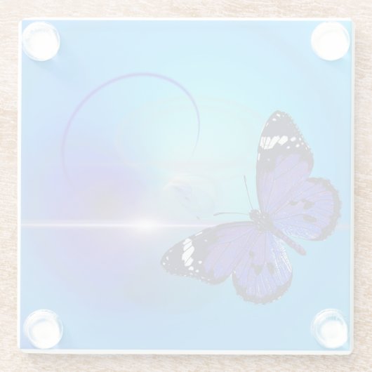 蝶 ガラスコースター (裏面)