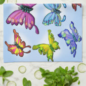 蝶 キッチンタオル (折り畳み)