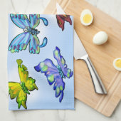 蝶 キッチンタオル (四つ折り)