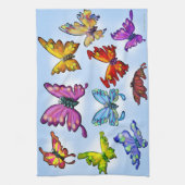 蝶 キッチンタオル (縦)