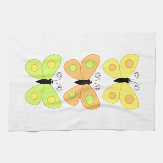 蝶 キッチンタオル (横)