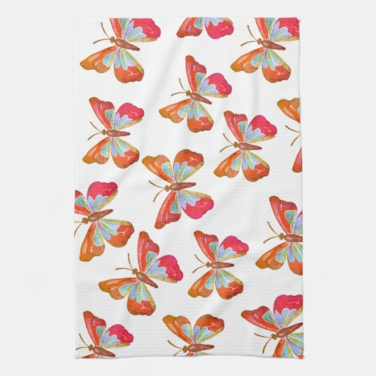 蝶 キッチンタオル (縦)