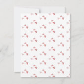 蝶、キノコ、ラディバグハッピーバースデー カード (裏面)