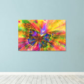 蝶 キャンバスプリント (インサイチュ (ウッドフロア))