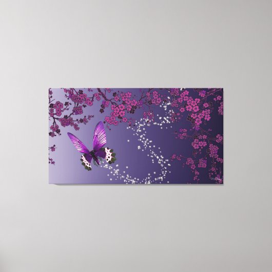 蝶 キャンバスプリント (正面)