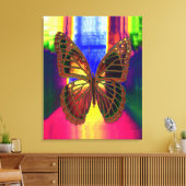 蝶 キャンバスプリント (インサイチュ (リビング))