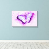 蝶 キャンバスプリント (インサイチュ (ウッドフロア))
