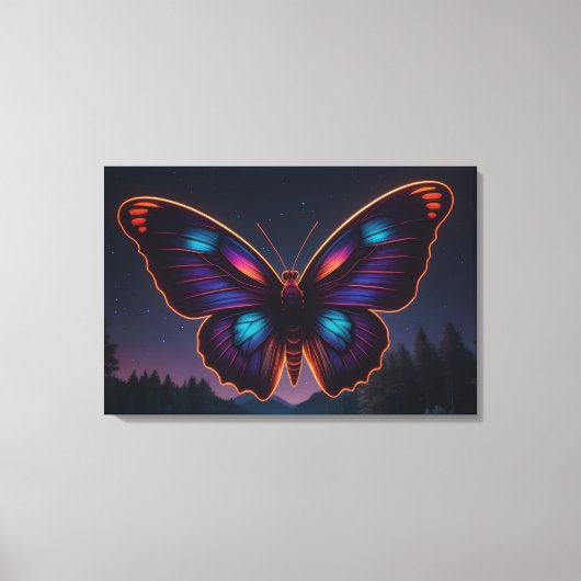蝶 キャンバスプリント (正面)