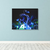 蝶 キャンバスプリント (インサイチュ (ウッドフロア))