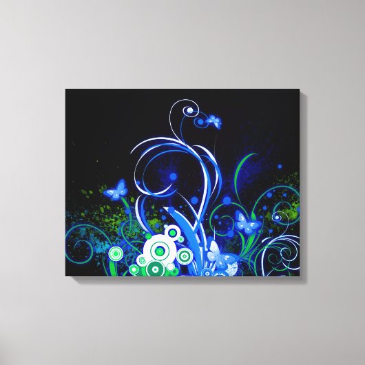 蝶 キャンバスプリント (正面)