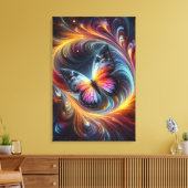 蝶 キャンバスプリント (インサイチュ (リビング))