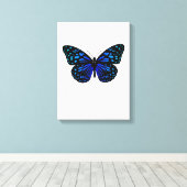 蝶 キャンバスプリント (インサイチュ (ウッドフロア))