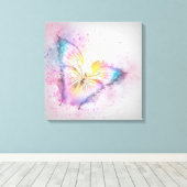 蝶 キャンバスプリント (インサイチュ (ウッドフロア))