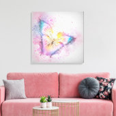 蝶 キャンバスプリント (インサイチュ (リビング))