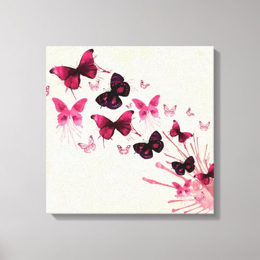 蝶 キャンバスプリント (正面)