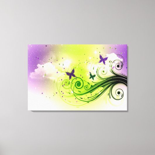 蝶 キャンバスプリント (正面)